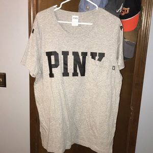 Victoria’s Secret Pink grey boyfriend T-shirt